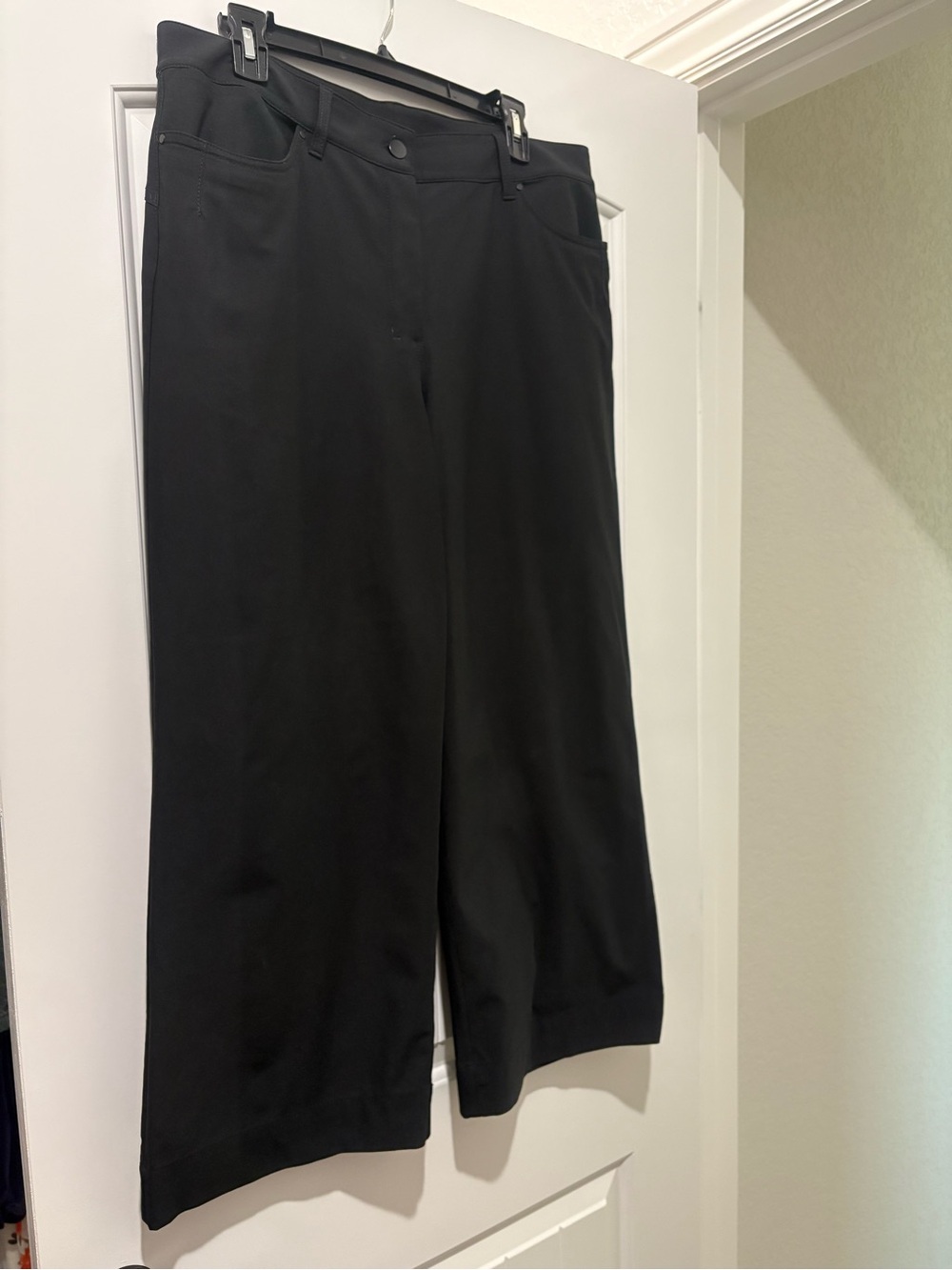 Lululemon City Sleek 5 Pocket Wide Leg Pant Black Size 32 - Picture 4 of 6